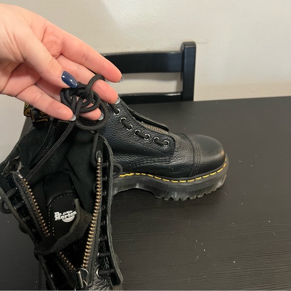 Dr. Martens Black Leather Sinclair Boots - Picture 10 of 13